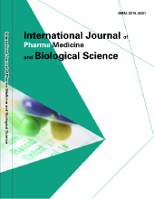  International Journal of Pharma Medicine and Biological Sciences