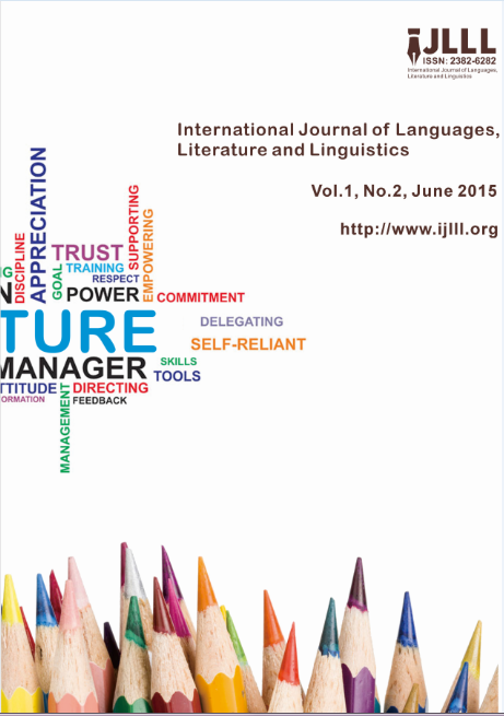 International Journal of Languages, Literature and Linguistics